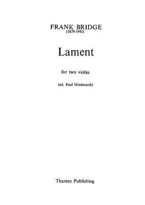 Frank Bridge: Lament: Viola Duett