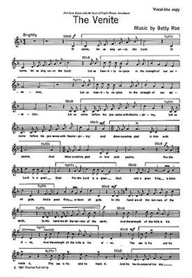 Betty Roe: The Venite: Gemischter Chor mit Begleitung