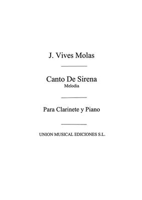 Canto De La Sirena For Clarinet And Piano: Klarinette mit Begleitung