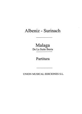 Isaac Albéniz: Malaga From Iberia (Surinach): Orchester