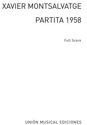 Xavier Montsalvatage: Partita 1958: Orchester