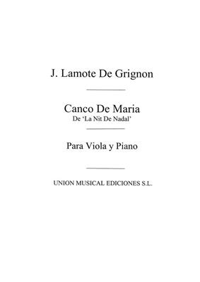Canco De Maria: Viola mit Begleitung