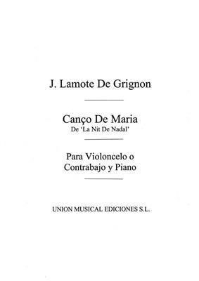 Canco De Maria: Cello mit Begleitung