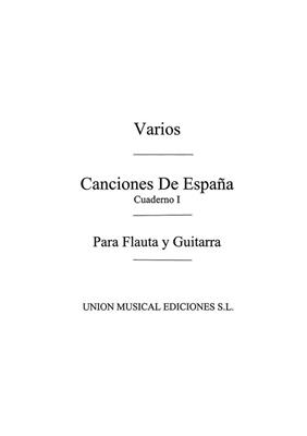 Varios: Canciones De Espana 4 Vols.: Flöte mit Begleitung