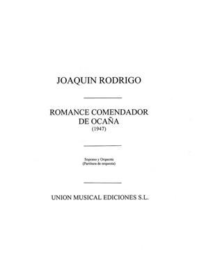 Joaquín Rodrigo: Romance Del Comendador De Ocana (1947): Orchester mit Gesang