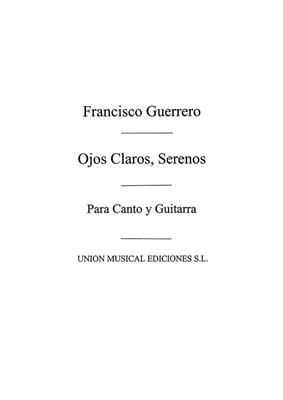 Francisco Guerrero: Ojos Claros Serenos Madrigal: Gesang mit Gitarre