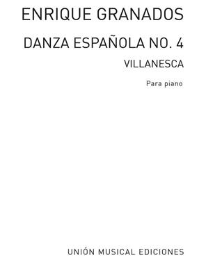 Danza Espanola No.4 Villanesca: Klavier Solo