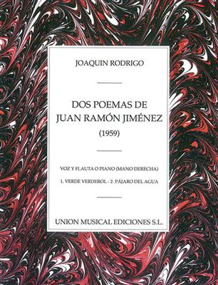 Joaquín Rodrigo: Dos Poemas De Juan Ramon Jimenez: Flöte mit Begleitung