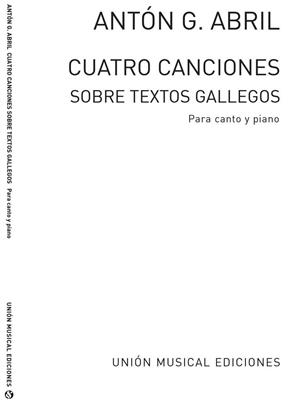 Cuatro canciones sobre textos gallegos: Gesang mit Klavier