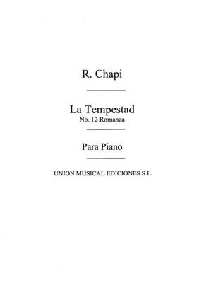 Romanza No.12 De La Tempestad: Opern Klavierauszug