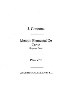 Concone: Metodo De Canto Volume 2 Voice