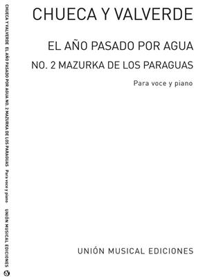 Mazurka De Al Ano Pasado Por Agua: Opern Klavierauszug