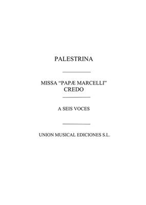 Giovanni Palestrina: Credo De La Misa 'Papae Marcelli': Gemischter Chor mit Begleitung