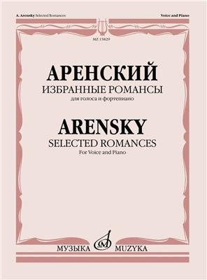 Anton Stepanovich Arensky: Selected Romances: Gesang mit Klavier