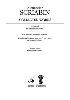 Alexander Scriabin: Scriabin - Collected Works Vol. 9: Klavier Solo