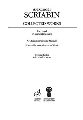 Alexander Scriabin: Scriabin - Collected Works Vol. 10: Klavier Solo