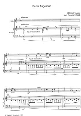 César Franck: Panis Angelicus: Oboe mit Begleitung