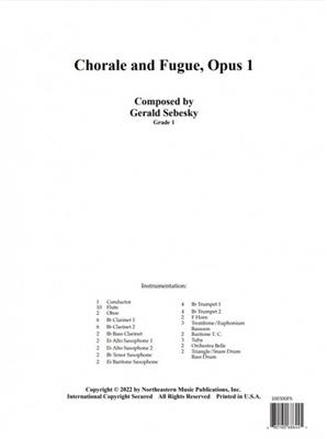 Gerald Sebesky: Chorale and Fugue, Opus 1: Blasorchester
