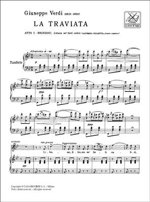 Giuseppe Verdi: La Traviata: Libiam Ne' Lieti Calici: Gesang mit Klavier