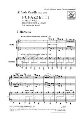 Alfredo Casella: Pupazzetti: Klavier vierhändig