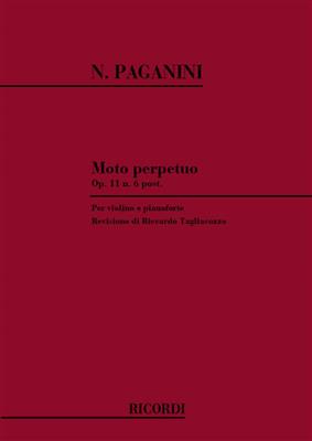 Niccolò Paganini: Moto Perpetuo Op. 11 N. 6: Violine mit Begleitung