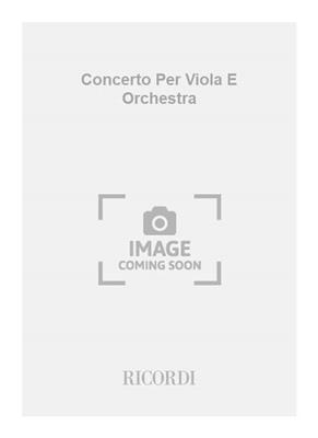Mario Zafred: Concerto Per Viola E Orchestra: Viola mit Begleitung