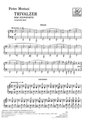 Pietro Montani: Trivalzer: Klavier vierhändig