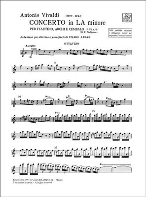 Antonio Vivaldi: Concerto in la minore per flautino Rv 445: Flöte mit Begleitung