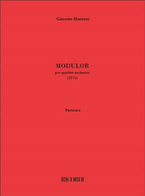 Giacomo Manzoni: Modulor: Orchester