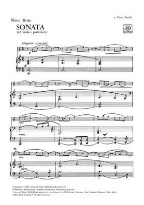 Nino Rota: Sonata: Viola mit Begleitung