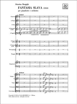 Ottorino Respighi: Fantasia Slava In Sol Minore: Orchester mit Solo