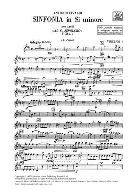 Antonio Vivaldi: Sinfonie Archi E B.C.: in Si Min. Rv 169: Orchester
