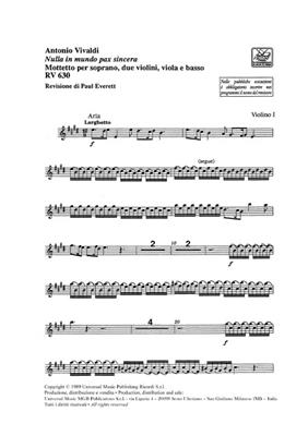 Antonio Vivaldi: Nulla In Mundo Pax Sincera RV 630 - Parts: Gesang mit sonstiger Begleitung