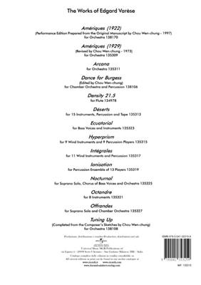 Edgar Varèse: Hyperprism: Kammerensemble