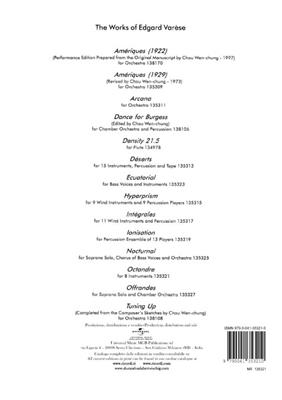 Edgar Varèse: Octandre: Orchester