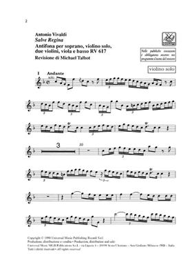 Antonio Vivaldi: Salve Regina Rv 617: Gesang mit sonstiger Begleitung