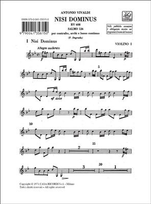 Antonio Vivaldi: Nisi Dominus. Salmo 126 Rv 608: Gesang mit sonstiger Begleitung