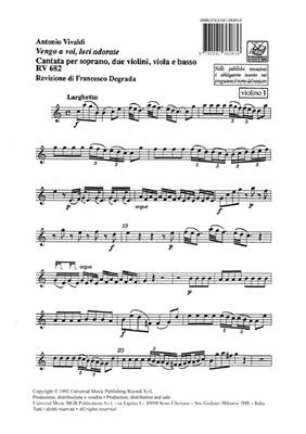 Antonio Vivaldi: Vengo A Voi, Luci Adorate Rv 682: Gesang mit sonstiger Begleitung
