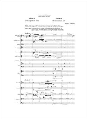 I. Zebeljan: Zora D.: Gemischter Chor mit Ensemble