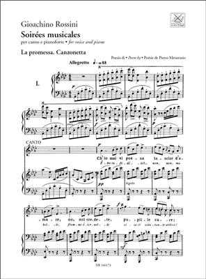 Gioachino Rossini: Soirees Musicales - La Regata Veneziana: Gesang mit Klavier