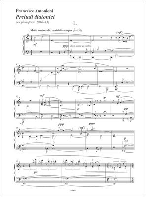 Francesco Antonioni: Preludi Diatonici: Klavier Solo