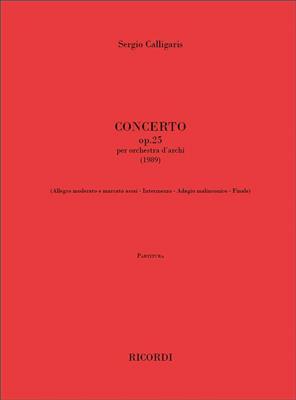 Sergio Calligaris: Concerto op. 25: Streichorchester