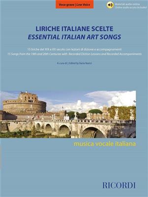 Liriche italiane scelte - Voce grave: Gesang mit Klavier