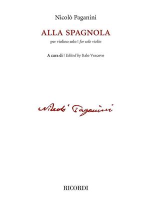 Niccolò Paganini: Alla spagnola: Violine Solo
