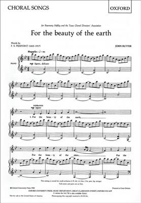 John Rutter: For The Beauty Of The Earth: Frauenchor mit Klavier/Orgel