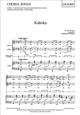 Thomas Pitfield: Kalinka: Gemischter Chor mit Begleitung