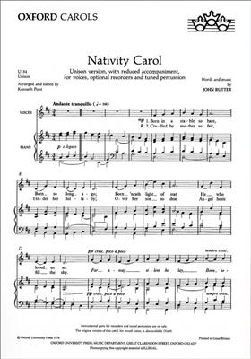 John Rutter: Nativity Carol: Gemischter Chor mit Begleitung