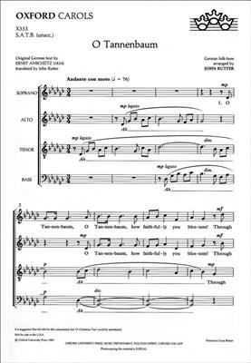 John Rutter: O Tannenbaum: Gemischter Chor mit Begleitung