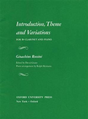 Gioachino Rossini: Introduction, Theme And Variations: Klarinette mit Begleitung