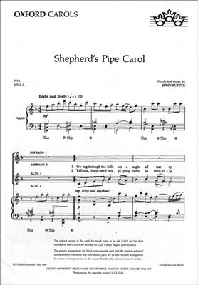 John Rutter: Shepherd's Pipe Carol: Frauenchor mit Klavier/Orgel